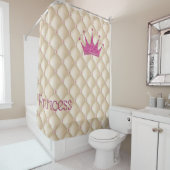 Rideaux De Douche Perles Charming Chic, Tiara, Princesse, Glitterie (En situation)