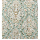 Rideaux De Douche Perles cristaux Français Damas Broderie (Devant)