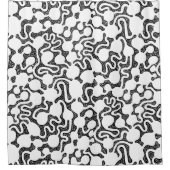 Rideaux De Douche Perpetual Ant Farm - Noir et blanc (Devant)