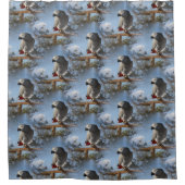 Rideaux De Douche Perroquet renversant de gris africain (Devant)