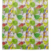 Rideaux De Douche Perroquets tropicaux (Devant)