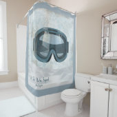Rideaux De Douche Personalized New Hampshire Ski. Eat Sleep Ski  (En situation)