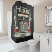 Rideaux De Douche Personalized Trucking 18 Wheeler BIG Trucker (En situation)
