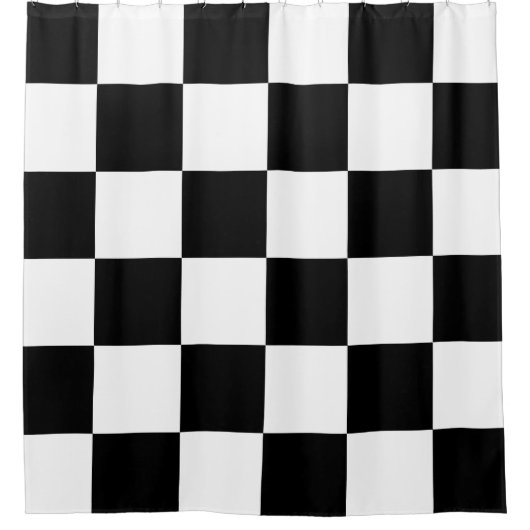 Rideaux De Douche Personnalisable clair Checkered (Devant)