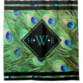 Rideaux De Douche Personnalisé - Plumes Peacock Classiques (Devant)