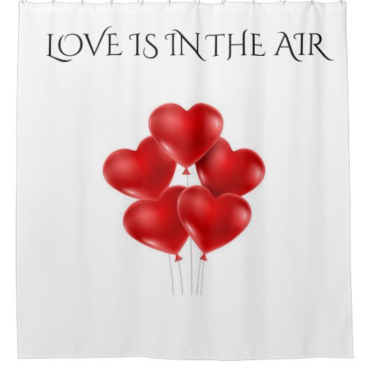 Rideaux de douche personnalisées! "L'AMOUR EST DAN (Devant)
