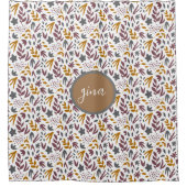 Rideaux De Douche Personnaliser sur le Motif botanique (Devant)