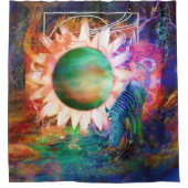 RIDEAUX DE DOUCHE PERSPECTIVE DU SPECTRE ZEBRA (Devant)