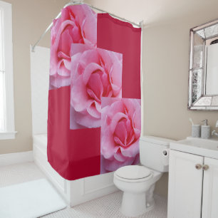 Rideaux De Douche Pétales de rose rose