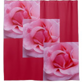 Rideaux De Douche Pétales de rose rose (Devant)