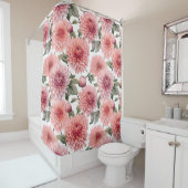 Rideaux De Douche Pétales rose (En situation)