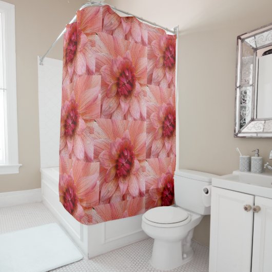Rideaux De Douche pétales roses (En situation)