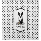 Rideaux De Douche Petit Mama's Boy Boston Terrier (noir) Chien (Devant)