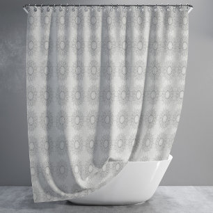 Rideaux De Douche Petite florale blanche tombée au motif rural