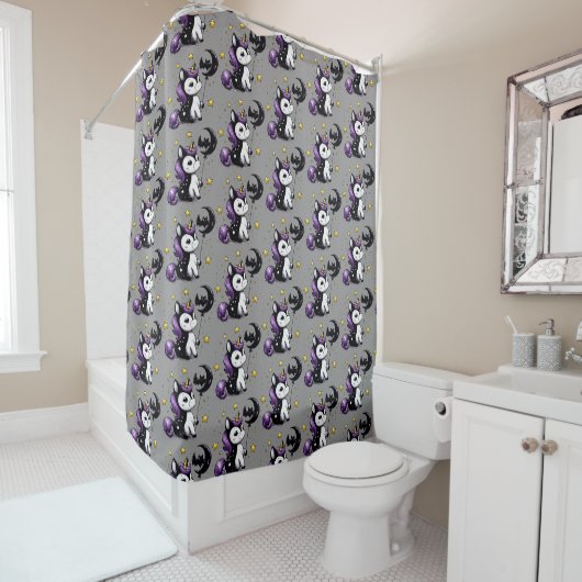 Rideaux De Douche Petite Licorne (En situation)