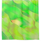 Rideaux De Douche Petite sculptée en vert vif vieilli (Devant)