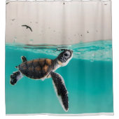 Rideaux De Douche Petite tortue de mer (Devant)