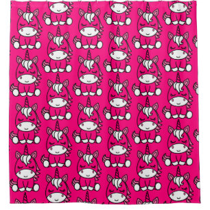 Rideaux De Douche Petites filles Unicorn Pony