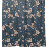 Rideaux De Douche Petites fleurs bleu clair motif (Devant)