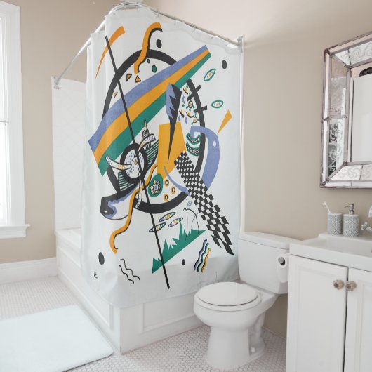 Rideaux De Douche Petits Mondes IV, Abstraits, Wassily Kandinsky (En situation)