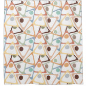 Rideaux De Douche Petits Triangles Pastel (Devant)