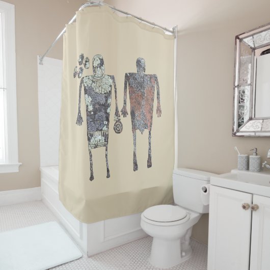 Rideaux De Douche Petroglyphe (En situation)