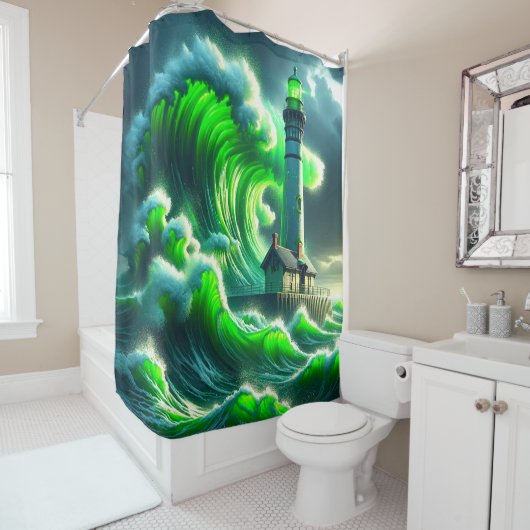 Rideaux De Douche Phare (En situation)