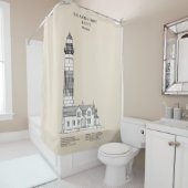 Rideaux De Douche Phare de Big Sable Point - Michigan - SBD (En situation)