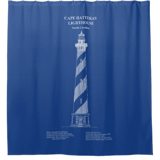Rideaux De Douche Phare de Cape Hatteras - Caroline du Nord - AD (Devant)