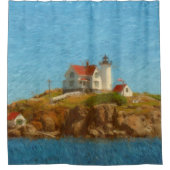Rideaux De Douche Phare de Nubble (Devant)