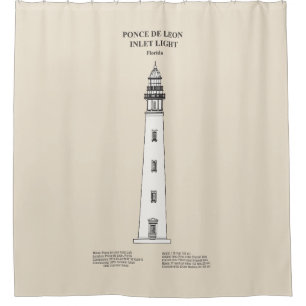 Rideaux De Douche Phare de Ponce de Leon Inlet - Floride - SBD