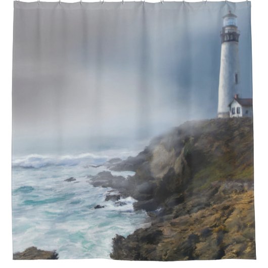Rideaux De Douche Phare Ocean Sea View 286 (Devant)