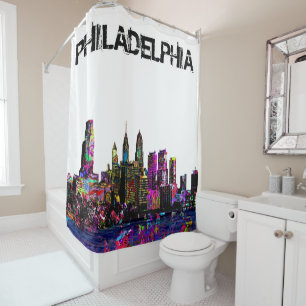 Rideaux De Douche Philadelphie, Pennsylvanie en graffiti