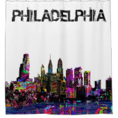 Rideaux De Douche Philadelphie, Pennsylvanie en graffiti (Devant)