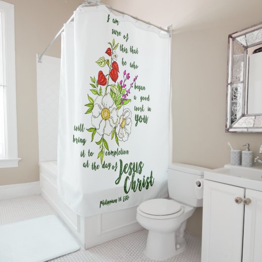 Rideaux De Douche Philippiens 1:6 (En situation)