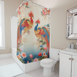 Rideaux De Douche Phoenix et Lotus