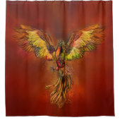 Rideaux De Douche Phoenix Rising - ciel rouge (Devant)