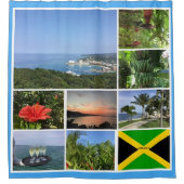 Rideaux De Douche Photo Collage de Jamaïque (Devant)