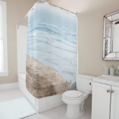 Rideaux De Douche PHOTO DE LA PLAGE vintage (En situation)