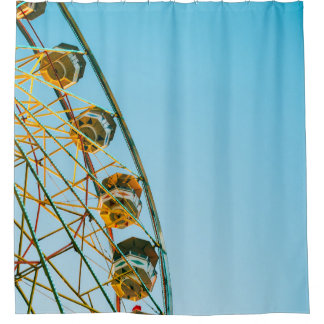 Rideaux De Douche Photo de la roue verte Ferris