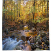 Rideaux De Douche Photo de rivière, forêt enchantée (Devant)
