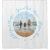Rideaux De Douche Photo et texte personnalisés - Votre propre design (Devant)