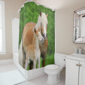 Rideaux De Douche Photo mignonne de maman de baiser de poulain de (En situation)