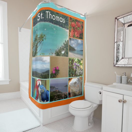 Rideaux De Douche Photo St. Thomas 6119 (En situation)