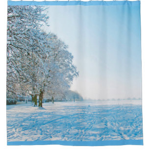Rideaux De Douche Photographie - beau parc d'hiver + vos idées