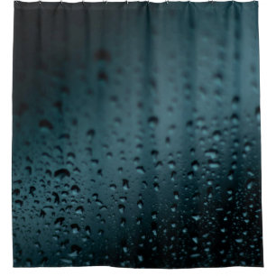 Rideaux De Douche Photographie de closeup de gouttes de larmes