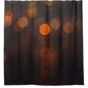 Rideaux De Douche Photographie de Orange Bokeh