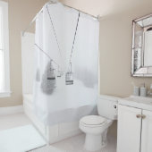 RIDEAUX DE DOUCHE PHOTOGRAPHIE DU CÂBLE (En situation)