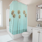 Rideaux De Douche Photographie en angle bas cocotier (En situation)