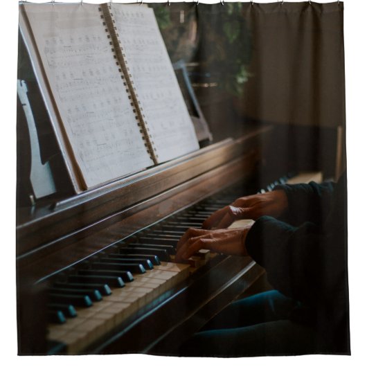 Rideaux De Douche Piano cool (Devant)